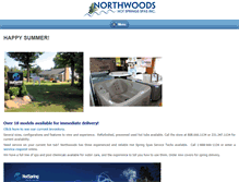 Tablet Screenshot of northwoodshotspringspa.com
